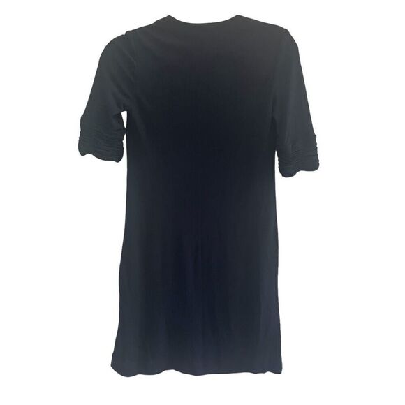 Black Halo Navy Blue Short Mini Bodycon Dress Women’s Size XS 0 2 Wedding Guest - Picture 4 of 4